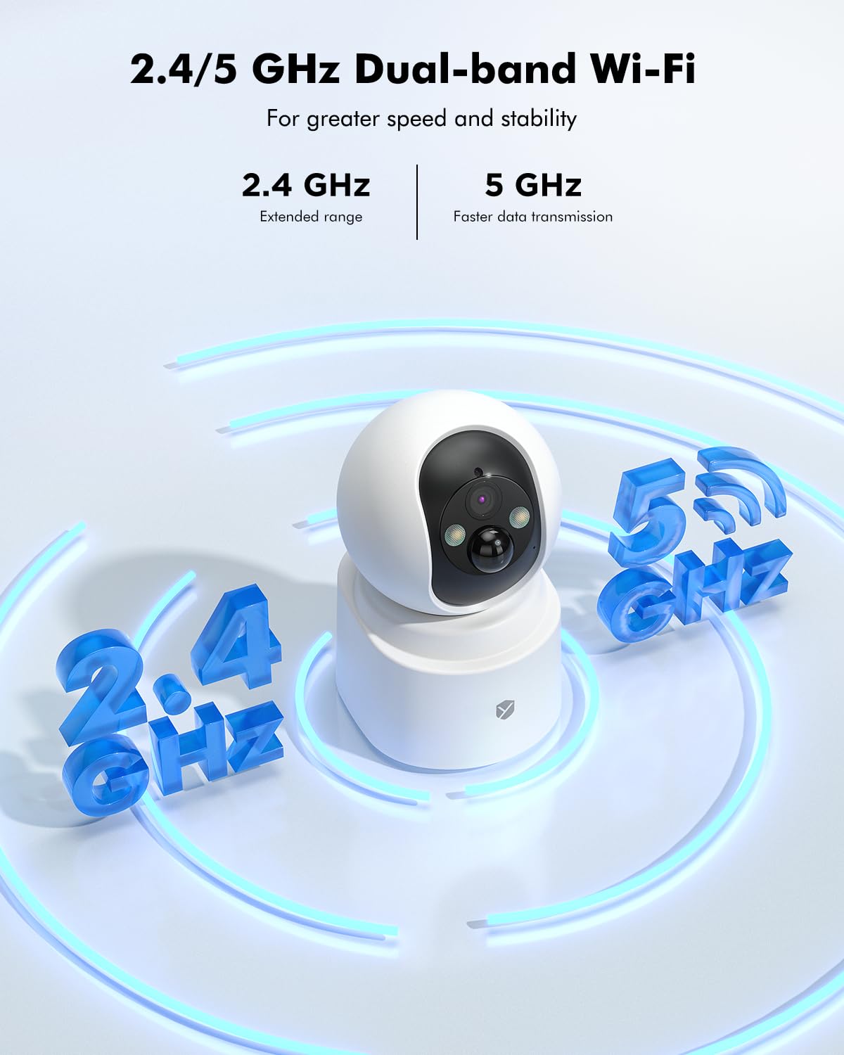 Battery Powered pet camera,true Wireless Indoor Camera, 4MP 2.5K WiFi Camera with Color Night Vision, 355° Pan Tilt, Motion Detection, 2-Way Audio