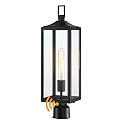 Faymart lighting 21.3 Inch Outdoor Lamp Post Light Fixture Dusk to Dawn - Residential Sidewalk Lamp Post Sconce Dusk to Dawn Outside Pole Lantern