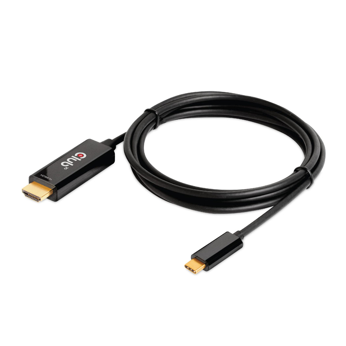Club 3D 4K 60Hz HDMI to USB Type C Video Cable HDMI 2.0 (Male) to USB Type C (Male) Active Monitor Converter 1.8m/6 Feet CAC-1334