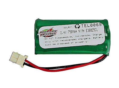 interstate all battery ctr tel0068 2.4V, 750Mah, Ni-Mh Cordless Telephone Battery