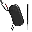 BRDRC Carrying Case for Insta360 X3, Portable Storage Bag Lens Protective Cover Hard Shell Protector Travel Case with wrist strap for Insta360 ONE X