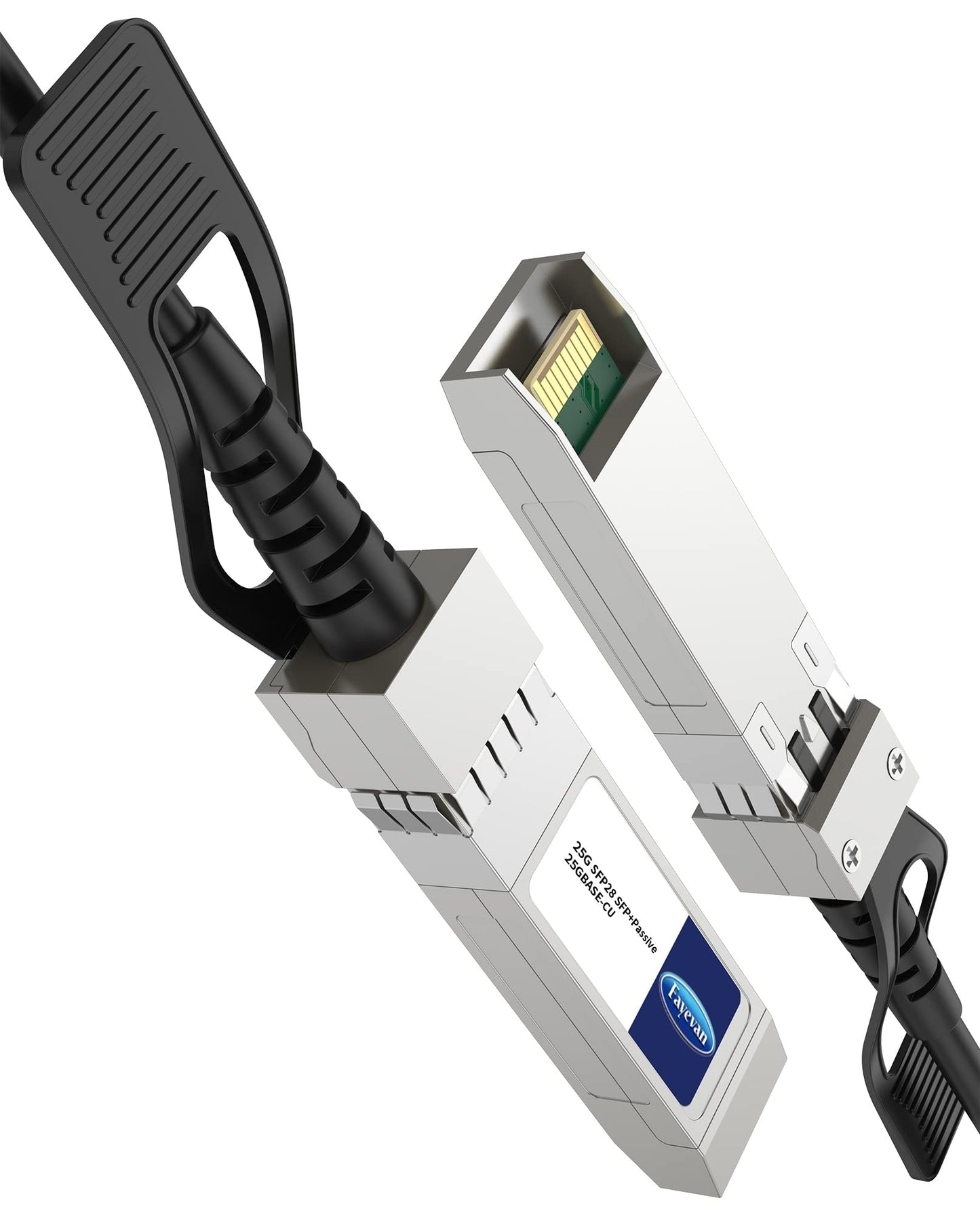 Fayevan 25Gb/s SFP28 SFP + Passive Direct Attach Copper Twinax DAC Cable Compatible with SFP-H25G-CU3M