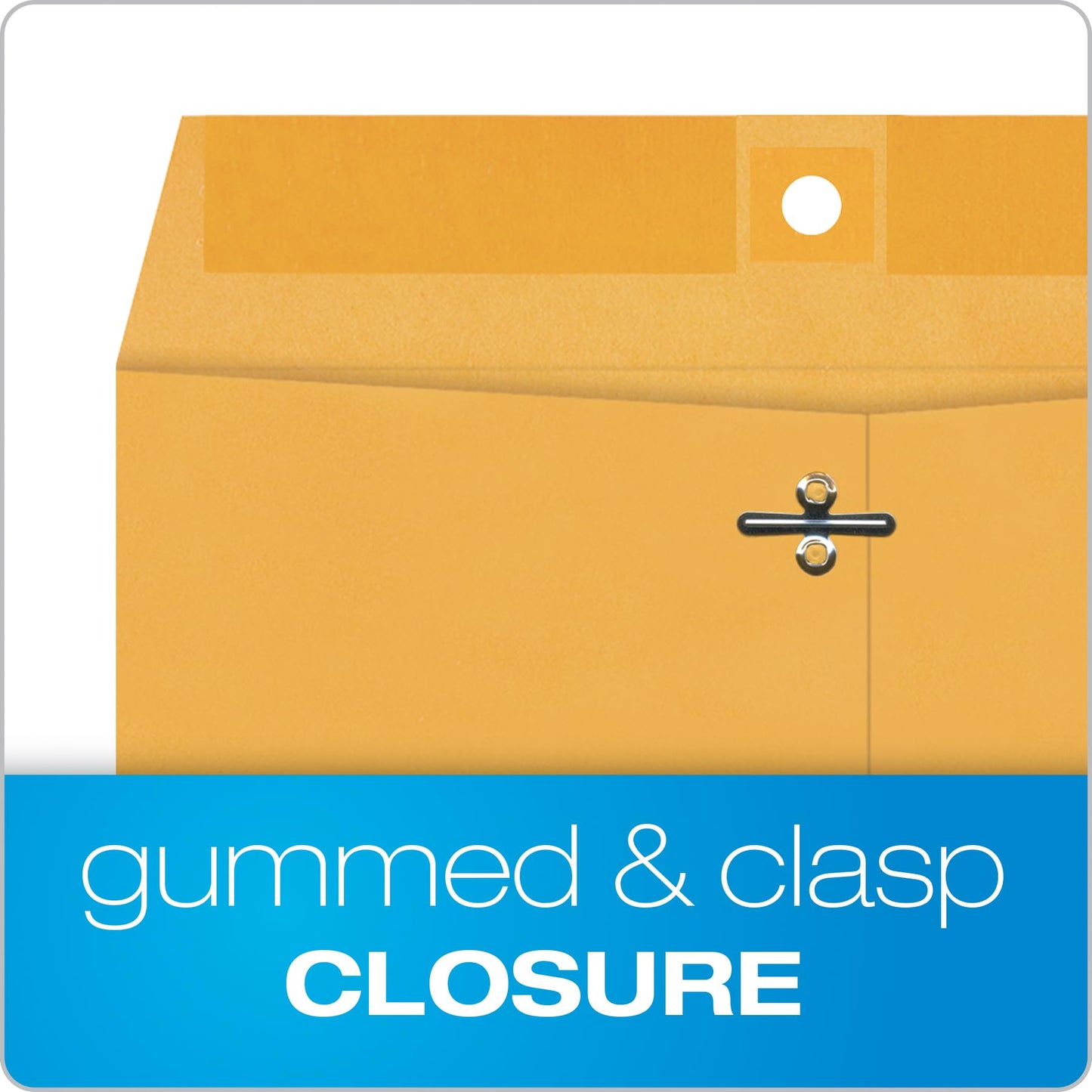 Quality Park 9 x 12 Clasp Envelopes with Deeply Gummed Flaps, Great for Filing, Storing or Mailing Documents, 28 lb Brown Kraft, 100 per Box