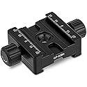 Haoge CP-50BII 50mm Subtend Double Dual Quick Release Clamp for Arca Swiss RRS Benro Rail Plate Nodal Slide
