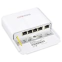 Outdoor 5 Port PoE Switch/Extender/Booster, 60W 48V 10/100/1000M POE Passthrough Switch Outdoor Ethernet Extender?PoE Repeater,6KV Lightning