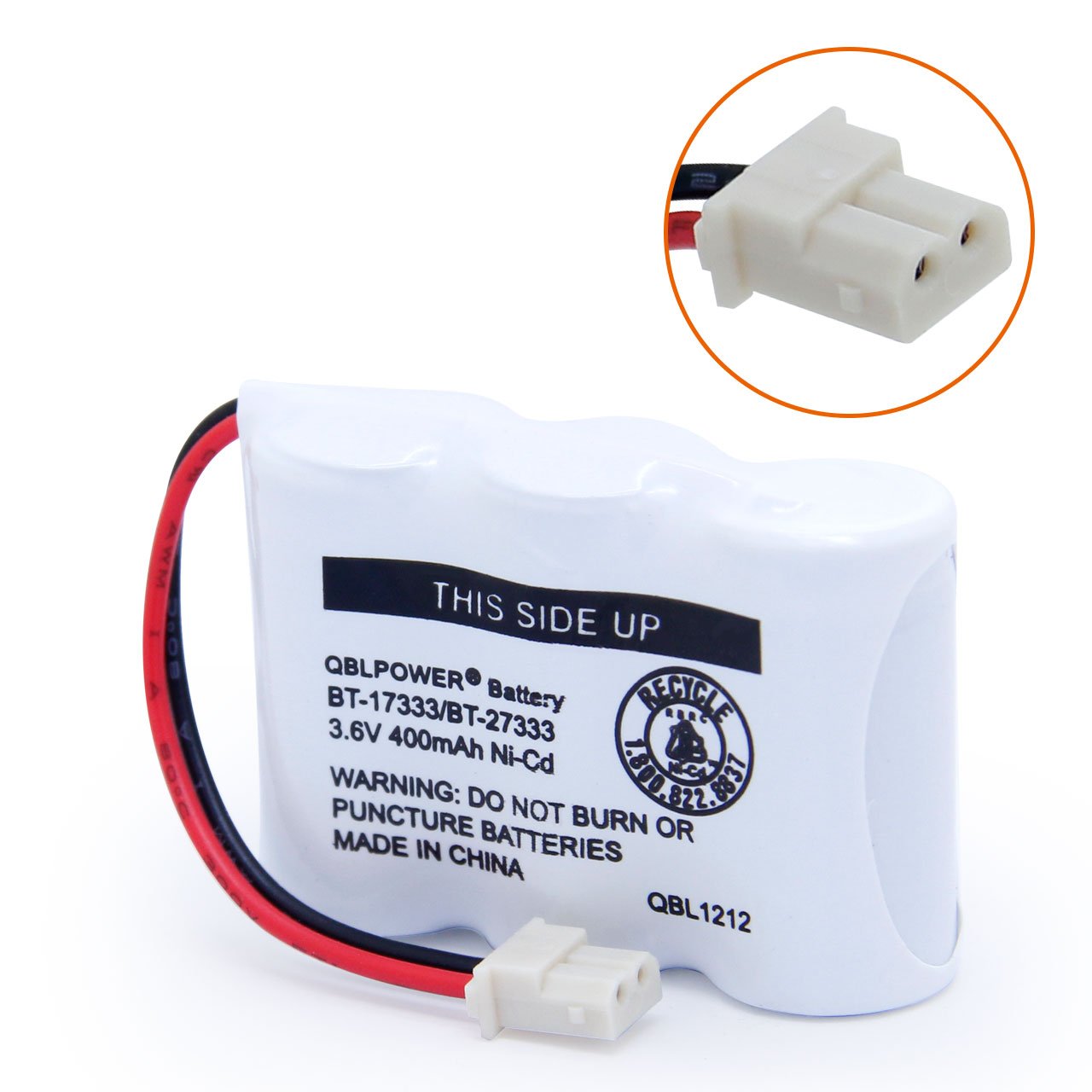 QBLPOWER BT-17333 BT-27333 Handset Telephone Rechargeable Battery 2/3AA 3.6V NI-CD Cordless Phone Battery BT17333 BT27333 BT-17233 BT17233 BT-163345