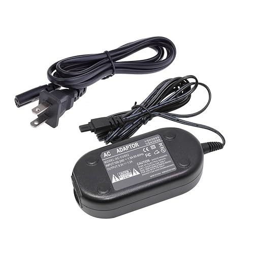 Camera AC Power Adapter Battery Charger Kit for Panasonic HDC-HS20, HS250, HS300, HS700, SD20, SD600, SDT750, TM20, TM300, TM700 Camcorders