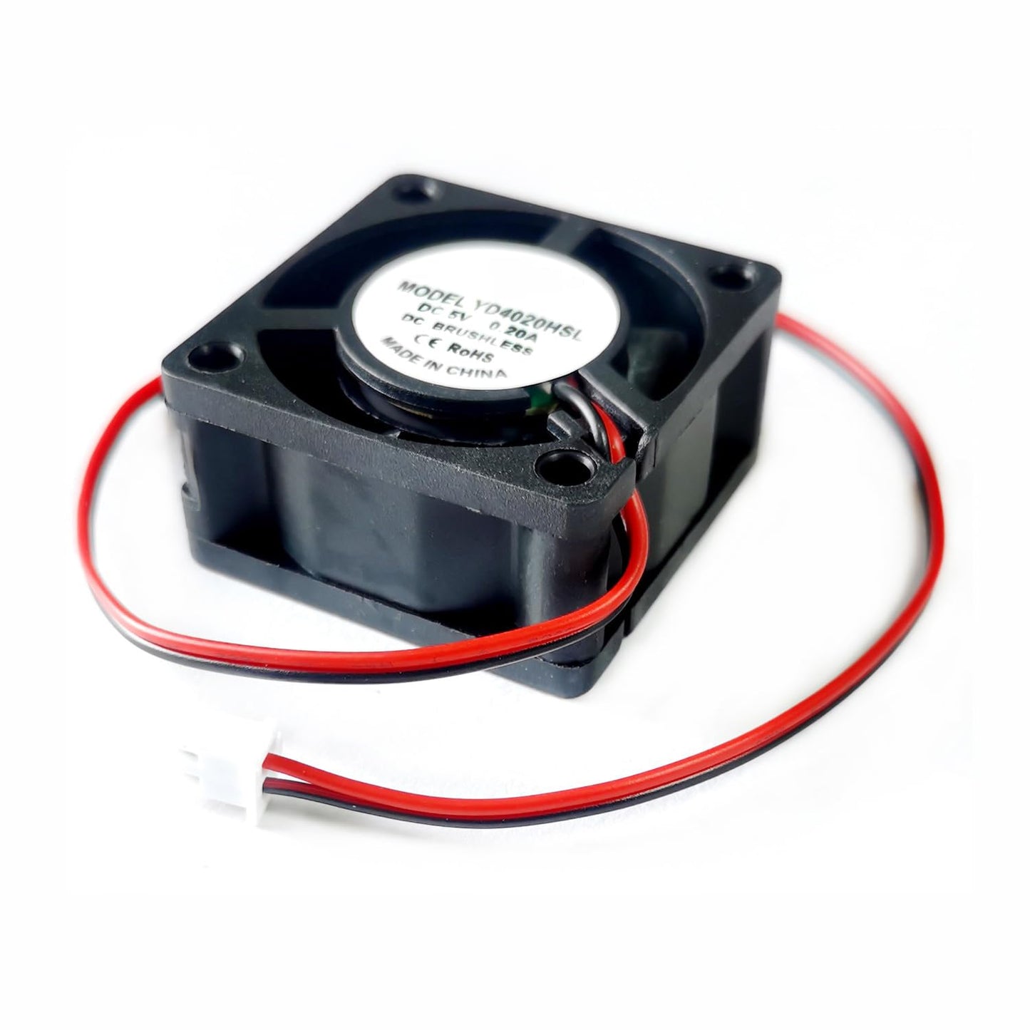 DAKKZA 4020 5V 0.2A 7050RPM 9.13CFM 28DB Air Fan, 40mm x 40mm x 20mm, DC 5V 2-Pin XH2.54, PC, Gaming Console, Projector