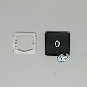 Dolphin.dyl(TM) Replacement Individual Key Cap for US New MacBook Pro A1989 A1990 Key Keyboard(Key Cap with Hinge) (O)