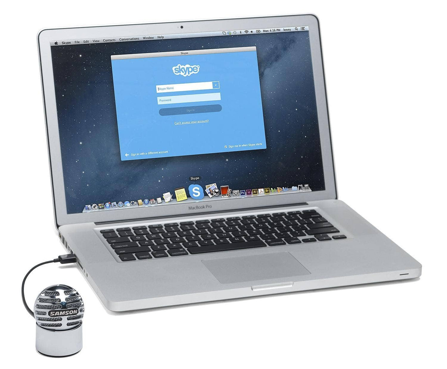 Samson Meteorite Ultra-Portable USB Condenser Microphone for Laptop - Plug & Play Mic for Zoom, Skype, YouTube & Working from Home - Magnetic Base &