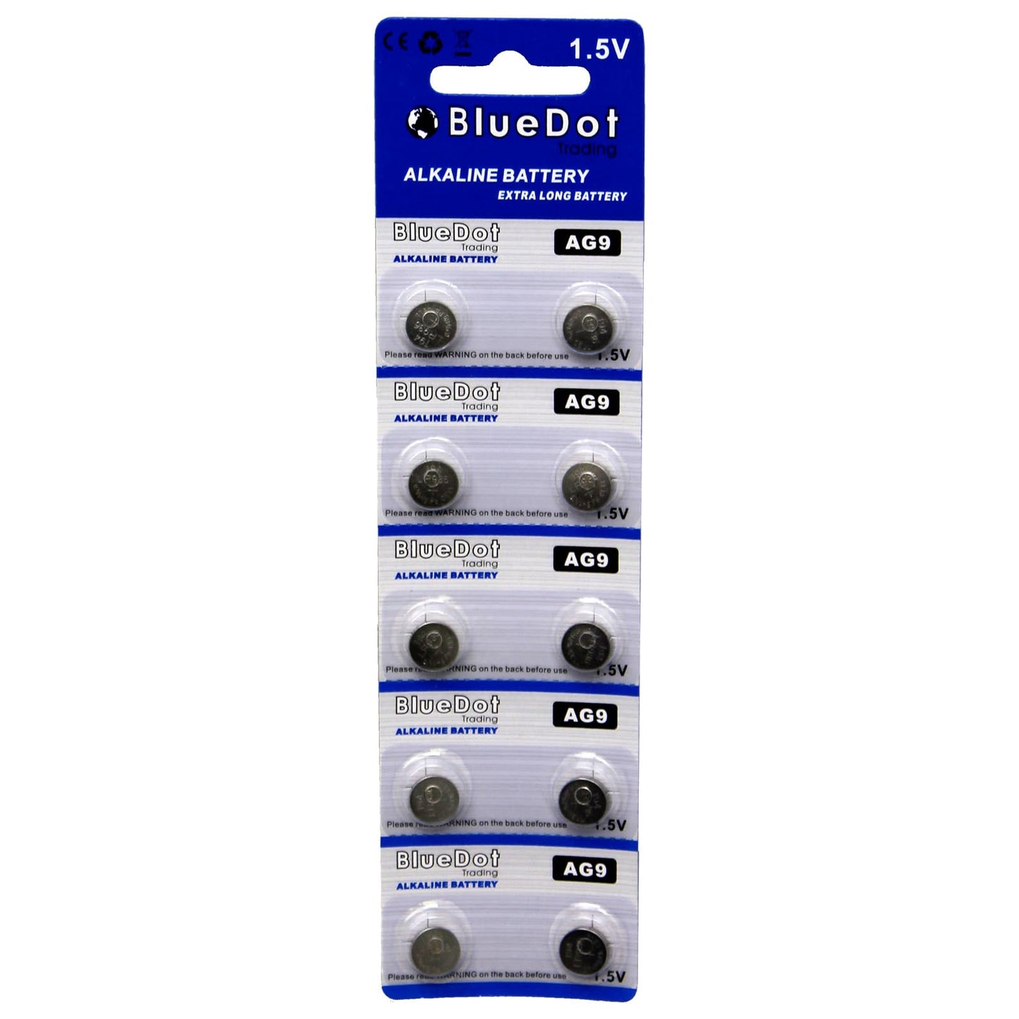 BlueDot Trading AG10 LR1130 LR54 LR54 1.5V Alkaline Coin Cell Battery for Watch, Hearing Aid, Calculator, Flashlights, Keyless Entry, Batteries, 10…