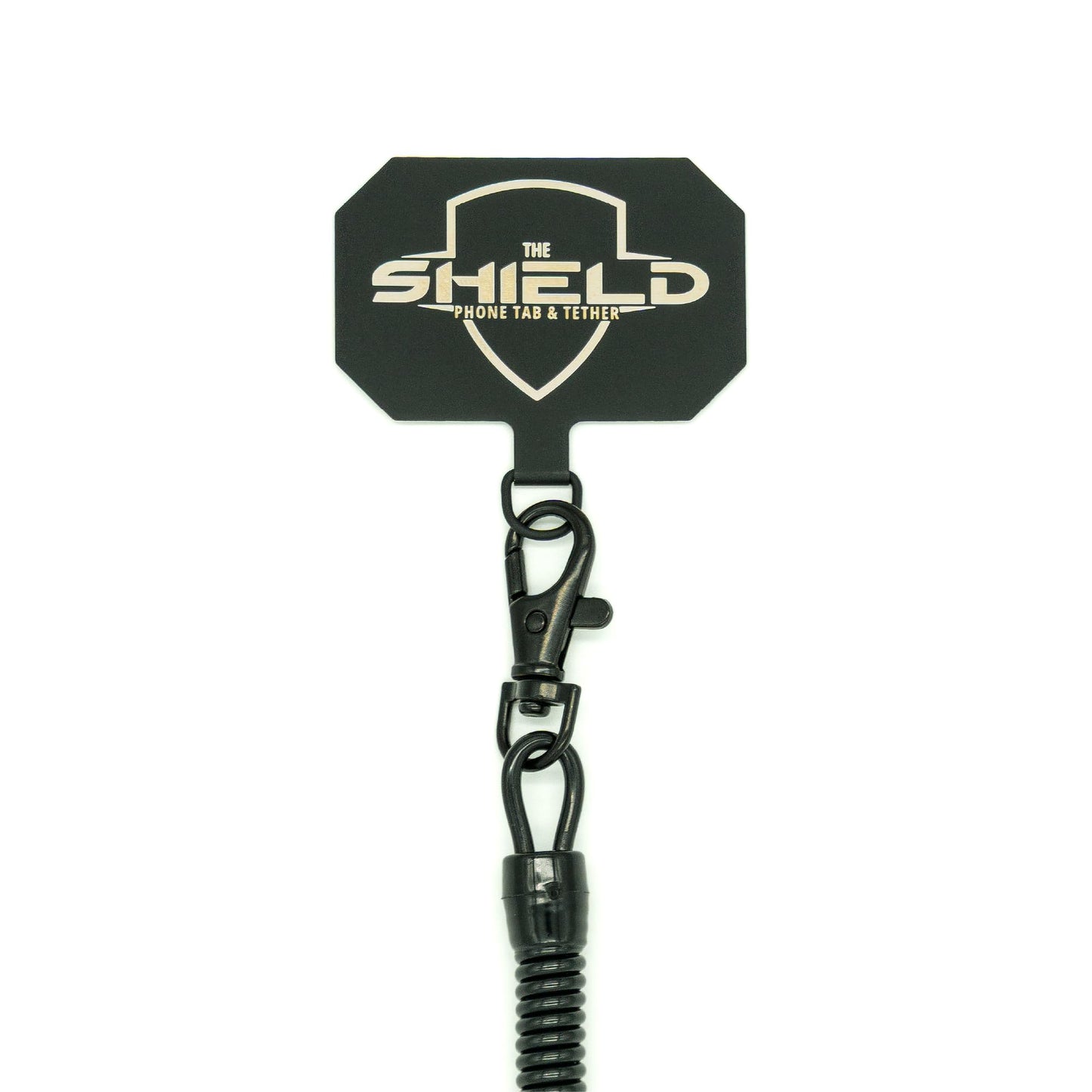 Rogue Fishing The Shield Phone Tab & Tether - Anti Theft Strap with Retractable Phone Tether - Waterproof Leash Lanyard for Kayak, Fishing