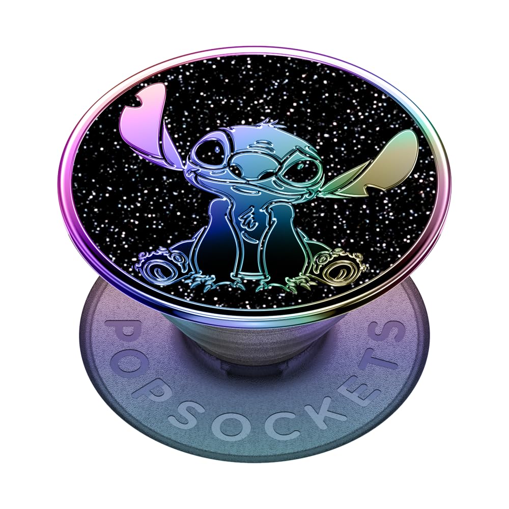 PopSockets Adhesive Phone Grip, Holder, Phone Stand, Disney - Enamel Oil Slick Stitch