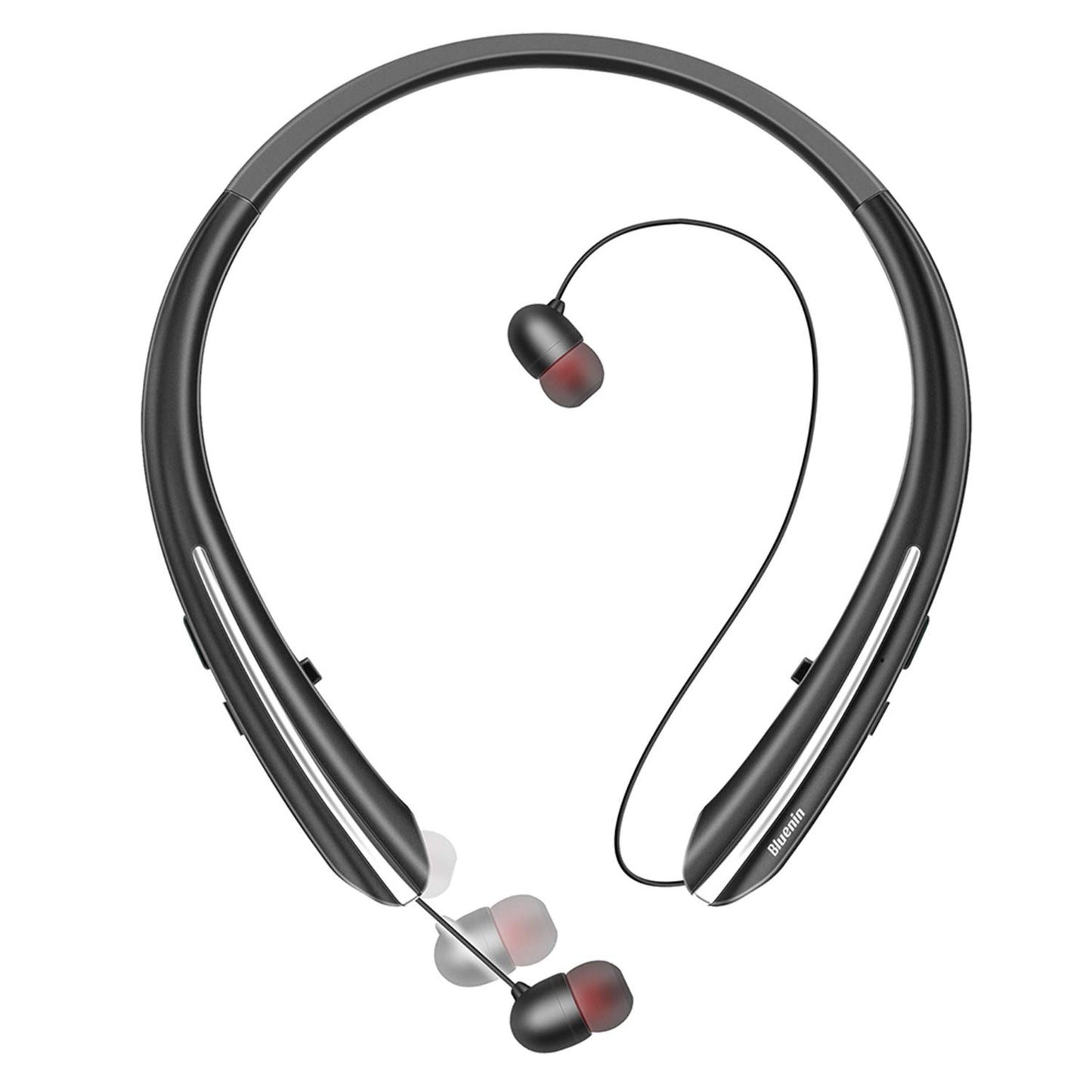 Neckband Bluetooth Headphones, Bluetooth 5.4 Wireless Headphone with Retractable Earbud,CVC8.0 Noise Cancelling, 16Hrs Playtime, Around The Neck…
