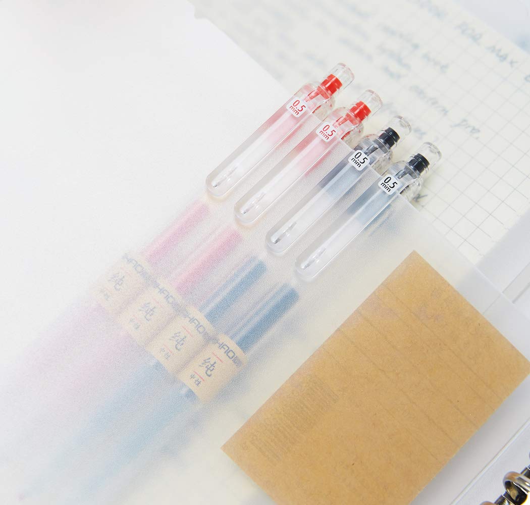czxwyst X97 Retractable Gel Ink Pens 0.5mm Fine Point (Red Color 12-Pack)