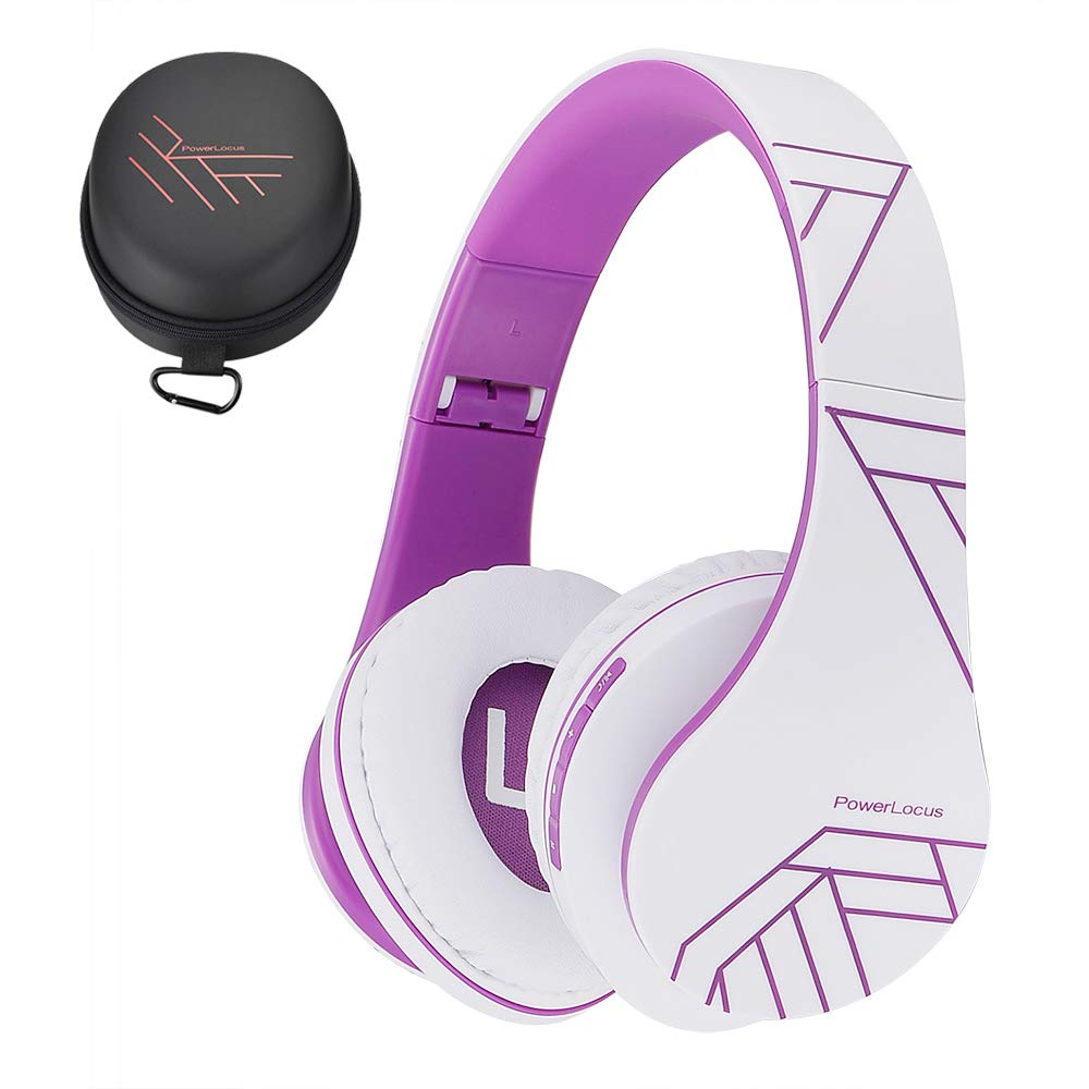 PowerLocus Bluetooth Over-Ear Headphones, Wireless Stereo Foldable Headphones Wireless and Wired Headsets with Built-in Mic, Micro SD/TF, FM…