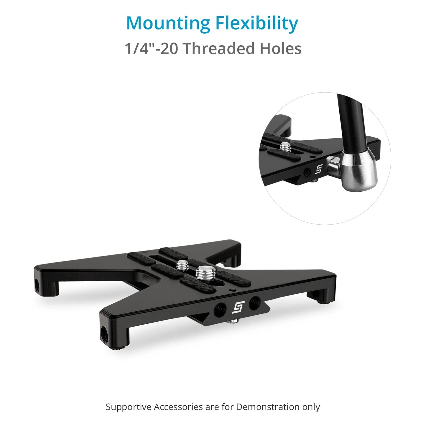 PROAIM Snaprig Medium Baseplate Stand Compatible with Arca Swiss Standard. Tripod & Accessory Mounting Options. for Video Camera Setups. (BP213)
