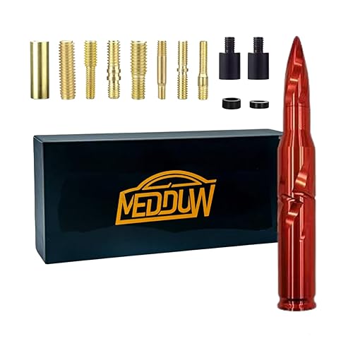 Medduw 5.5 inch red Bullet Antenna Replacement for Ford F150 F250 F350 RAM 1500 2500 Raptor Truck Antenna Accessories