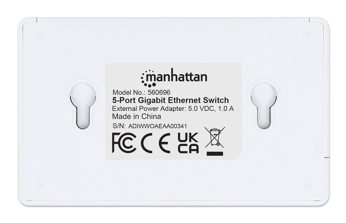 Manhattan 5-Port Gigabit Ethernet Switch, Desktop, IEEE 802.3az