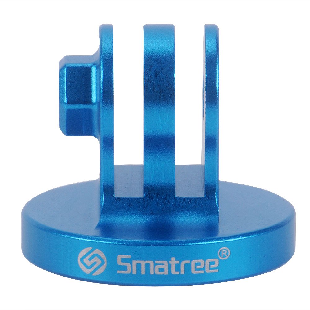 Smatree Aluminum Tripod Mount Adapter Compatible for Gopro Hero 13/ 12/11/10/9/8/7/6/5/4/3+/3/2/1 HD/DJI OSMO Action 5 Pro/4/3 Camera, Blue