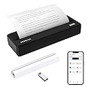 Rongta Portable Printer Wireless for Travel, 300DPI Thermal Inkless Bluetooth Mobile Printer, Support 8.5" X 11" US Letter, Compatible with Android