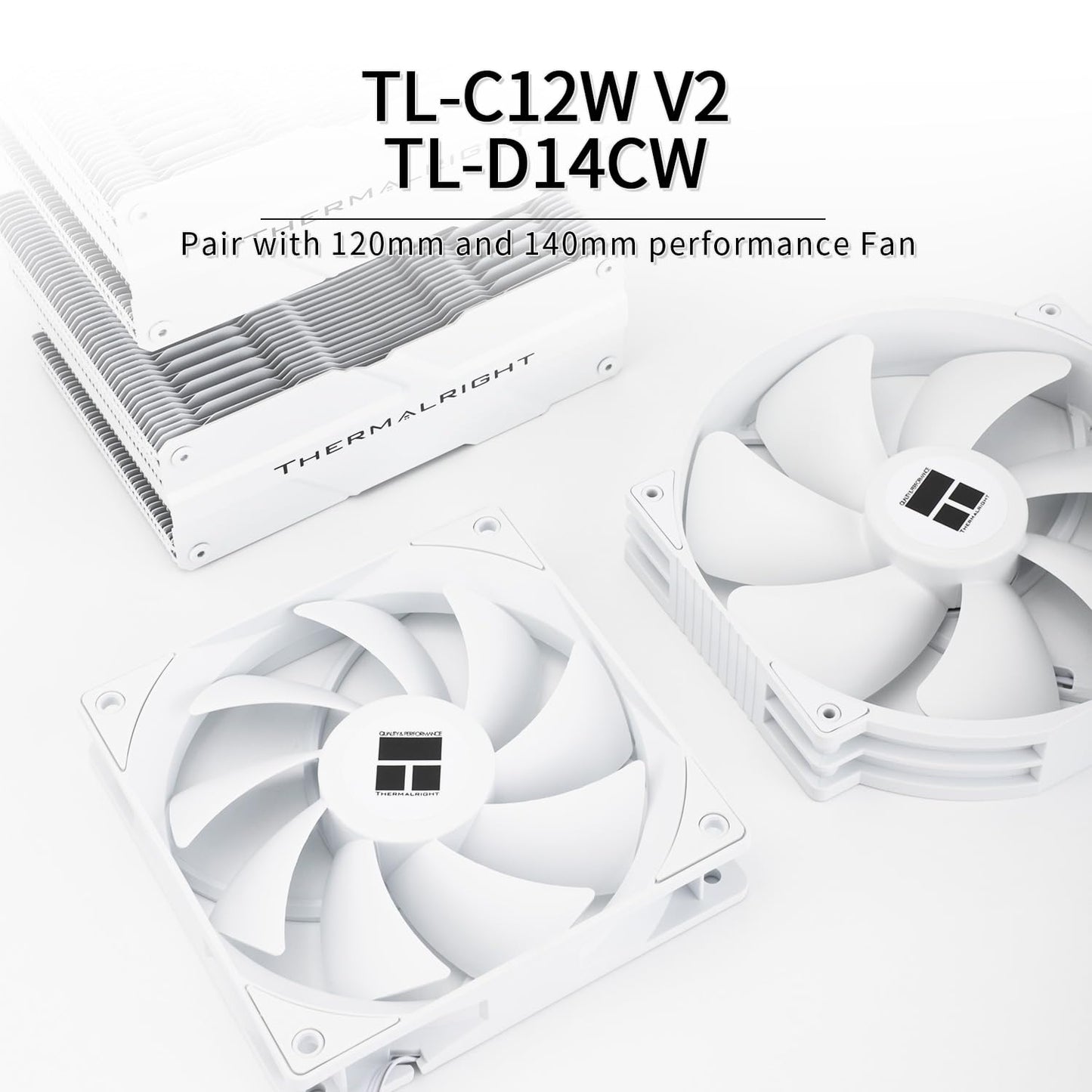 Thermalright Peerless Assassin 140 White CPU Air Cooler, 6 Heat Pipes, Dual PWM Fans and Double Towers,158mm High CPU Cooling