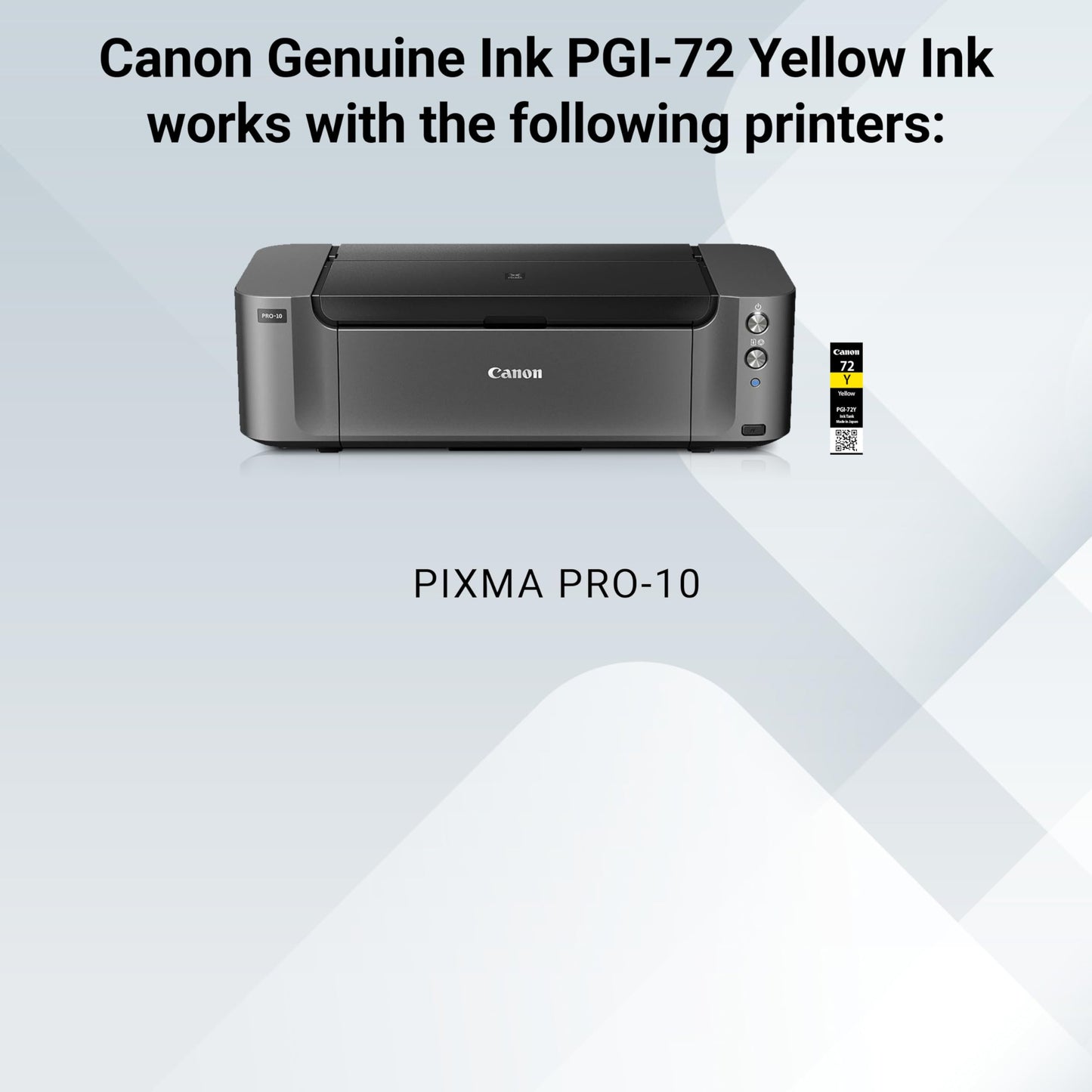 Canon PGI-72 Genuine Yellow Ink Tank, Compatible with PIXMA PRO-10 Printers