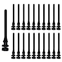 20PCS PC Case Fans Computer Cooling Fan Mount Screws, CPU Fan Mounting Pin Rivet Black Soft Rubber Reducing Noise Anti-Vibration Screws 40mm / 1.57in