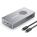 ANYOYO 40Gbps M.2 NVMe SSD Enclosure with Cooling Fan, Aluminium Alloy Enclosure Compatible with Thunderbolt 4/3/USB4, Support M/B+M Key SSD