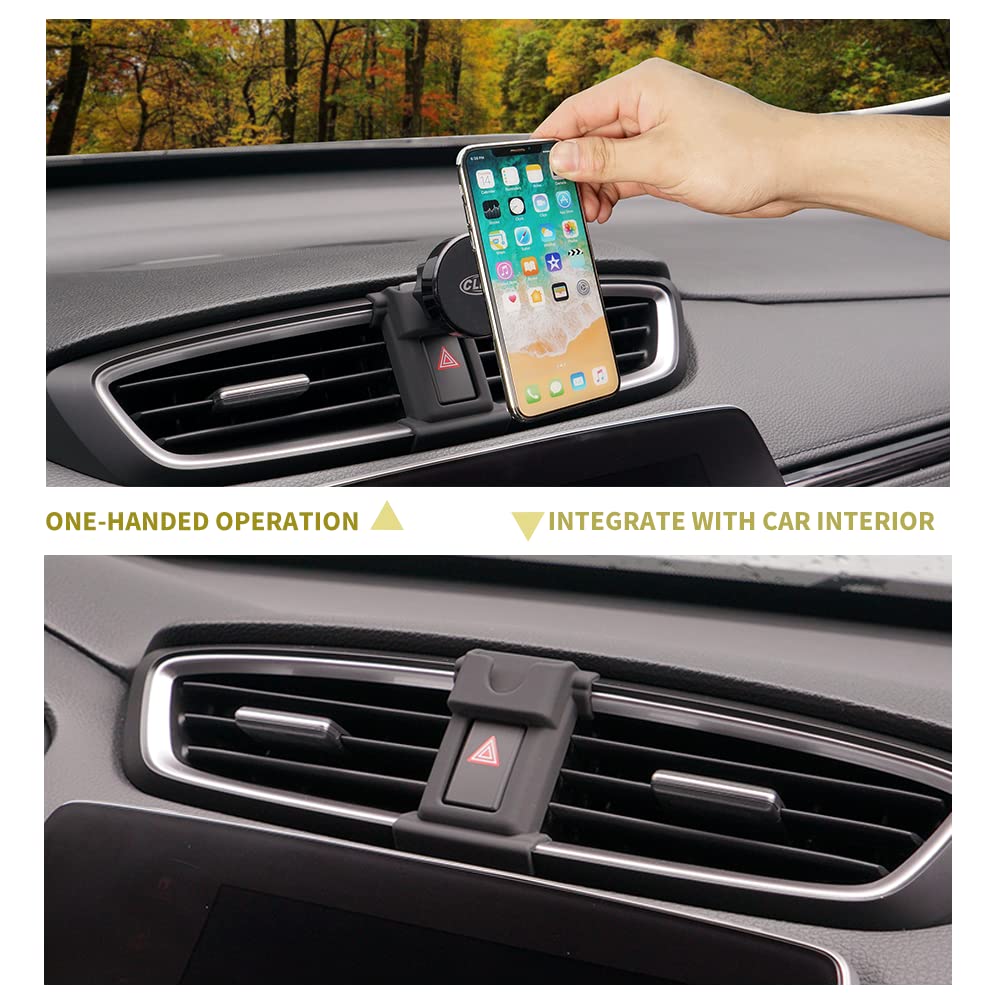 KUCOK Car Phone Holder Mount Fit for Honda CR-V Hybrid 2017 2018 2019 2020 2021 2022, Hands Free Mini Phone Car Mount Magnetic, Air Vent Car Cell