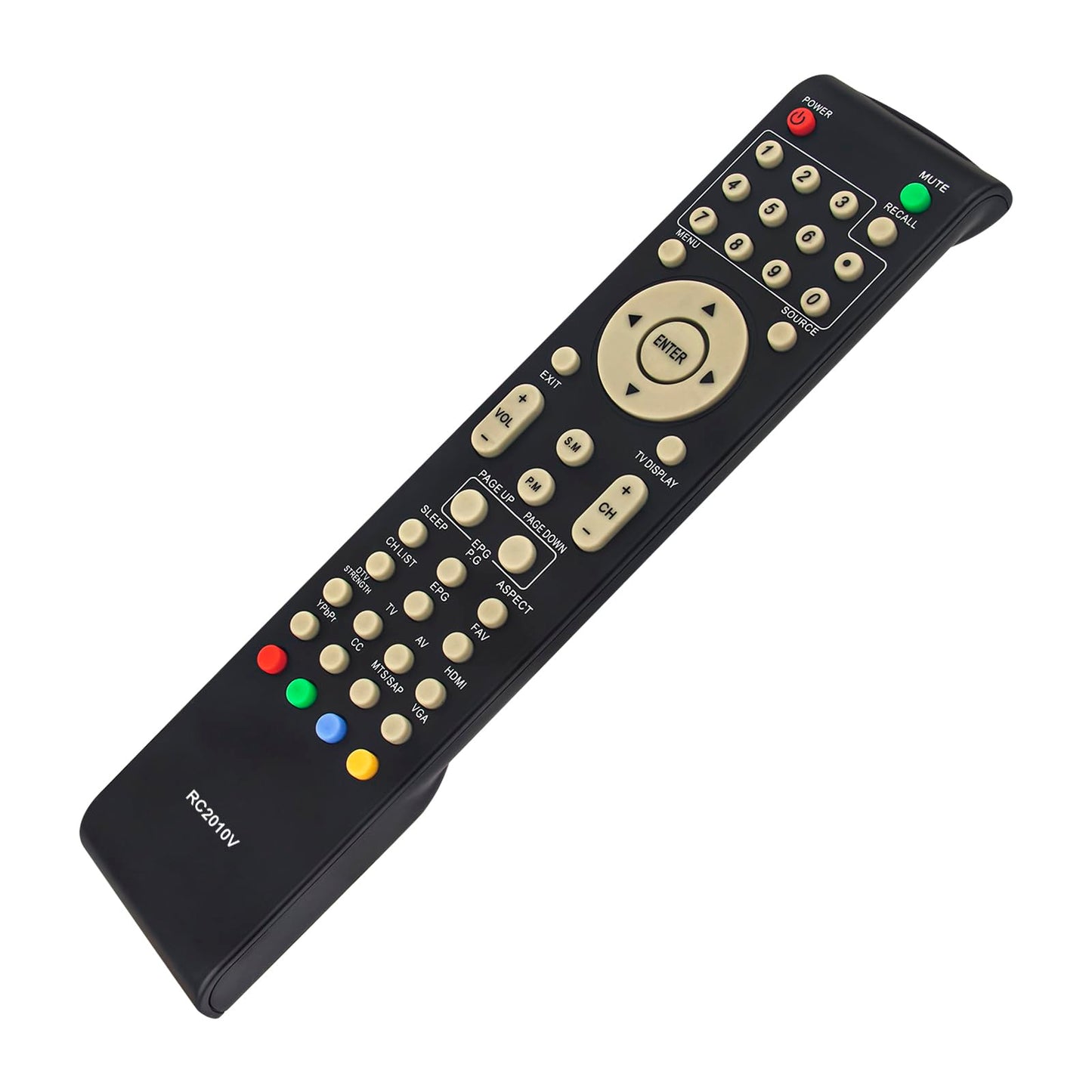 RC2010V Remote Control Replacement fit for VIORE TV LC37VF56 LC32VF56 LC26VF56 LC24VF56 LC22VF56 LC32VH70 LC42VF56 LC32VH56A LC26VH56 LC19VF56
