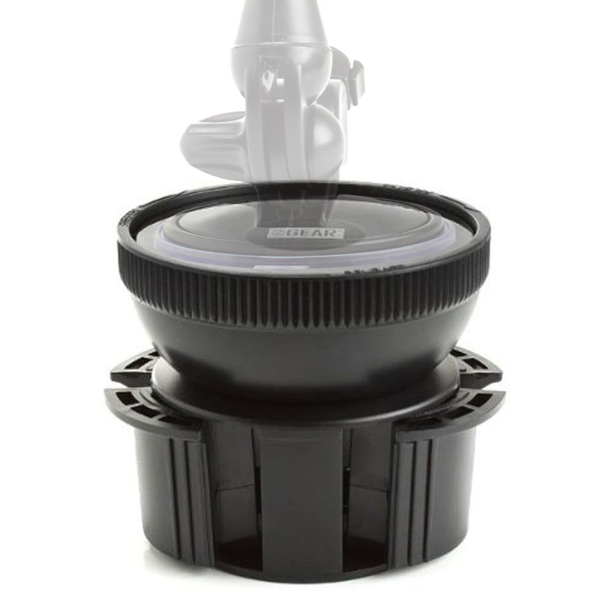 USA GEAR Adjustable Cup Holder Suction Mounting Surface - Compatible with Suction Mount Wireless Car Chargers - Adjustable Design Holds Suction Mounts