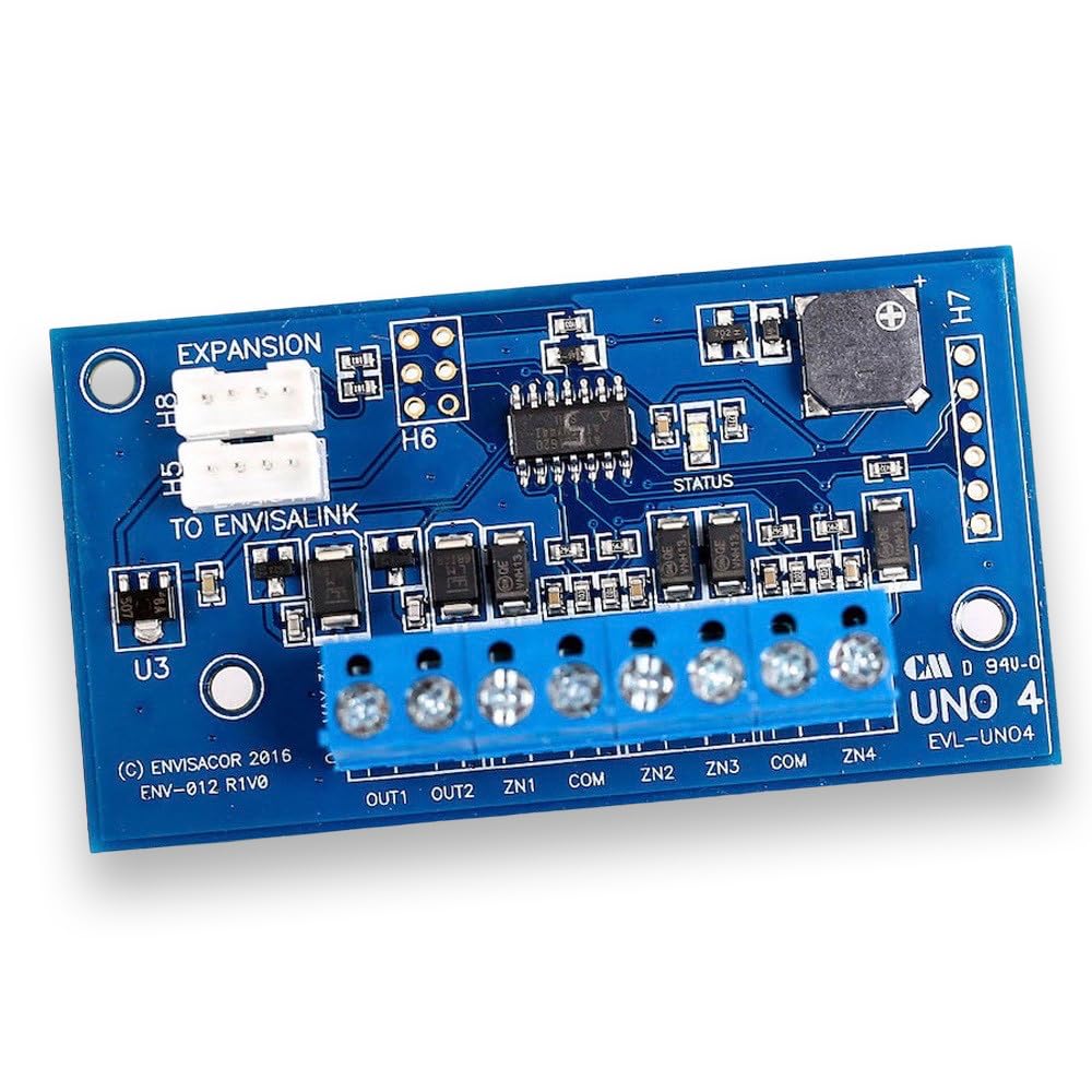 UNO4 Zone Expander for EVL4 or Duo-IP/LTE in Universal Mode. 4 Inputs, 2 Outputs.