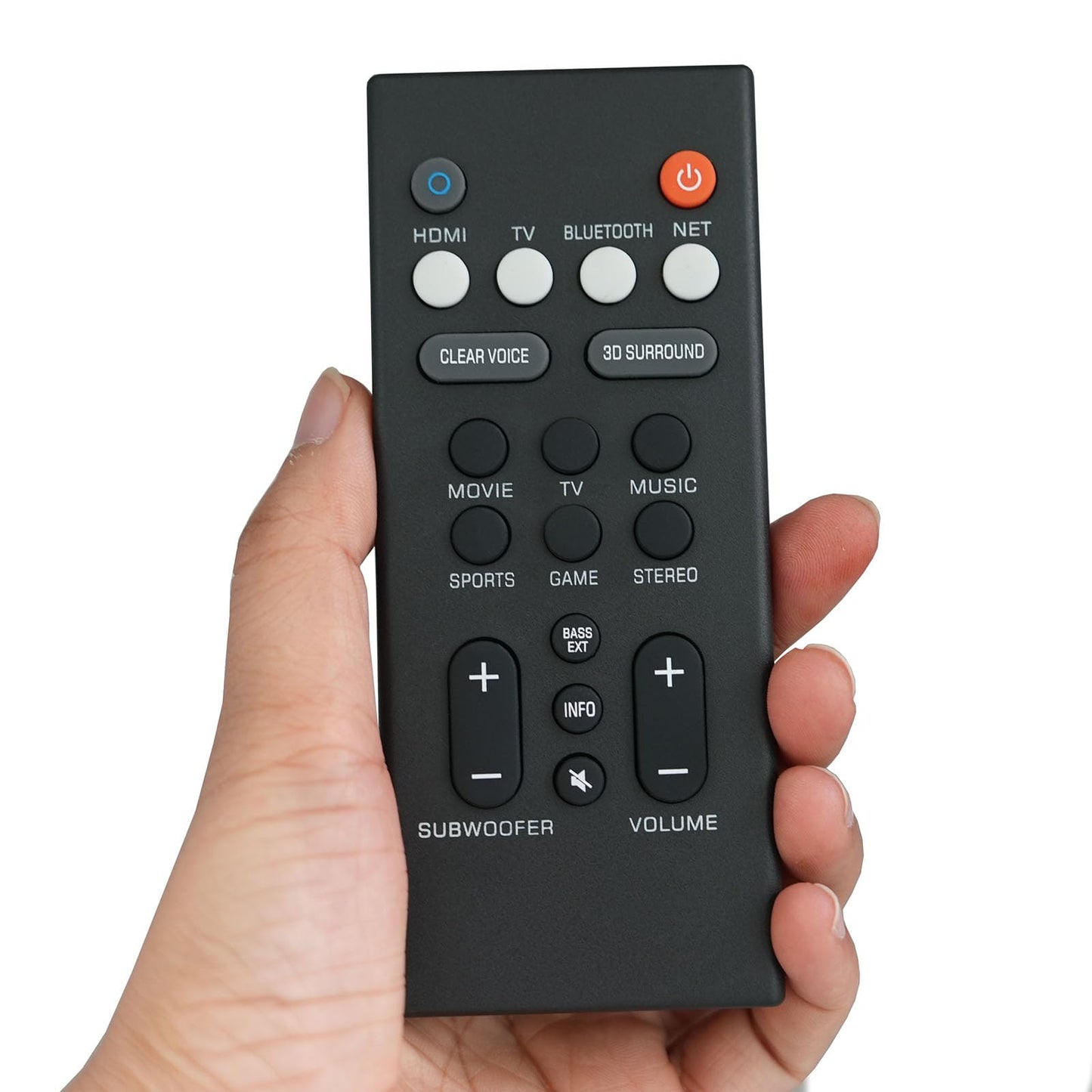 Replacement Remote for Yamaha VCQ9140 Sound Bar Remote Control for YAS-109, YAS-209, ATS-1090, ATS-2090, ATS1080, ATS-1080, YAS1080, YAS-1080, VAF7640