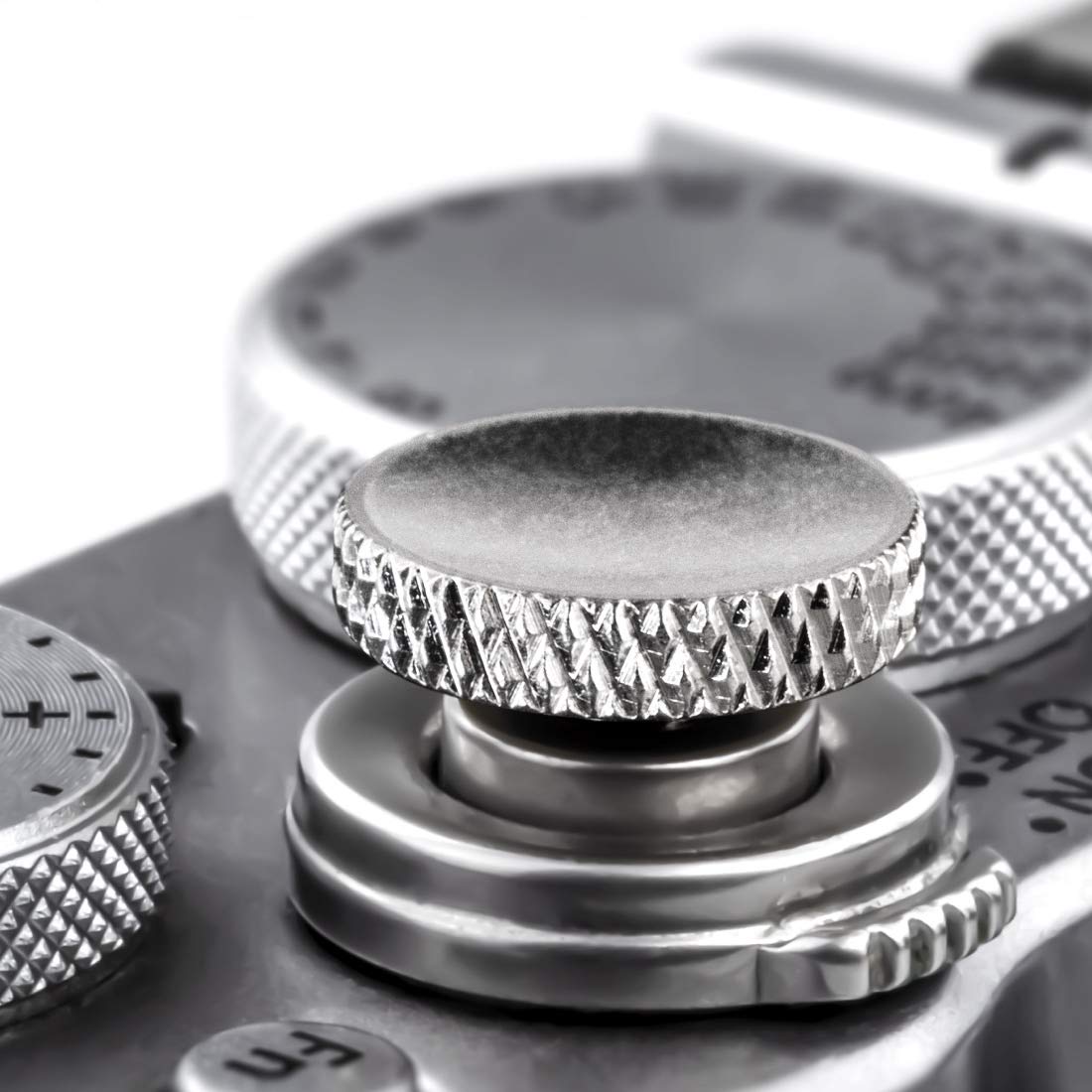 Fuji Shutter Release Button Accessories: Fujifilm Camera Soft Shutter Button - Silver Shutter Button for Canon Nikon Leica Film X100V X100F Xt5 Xt4