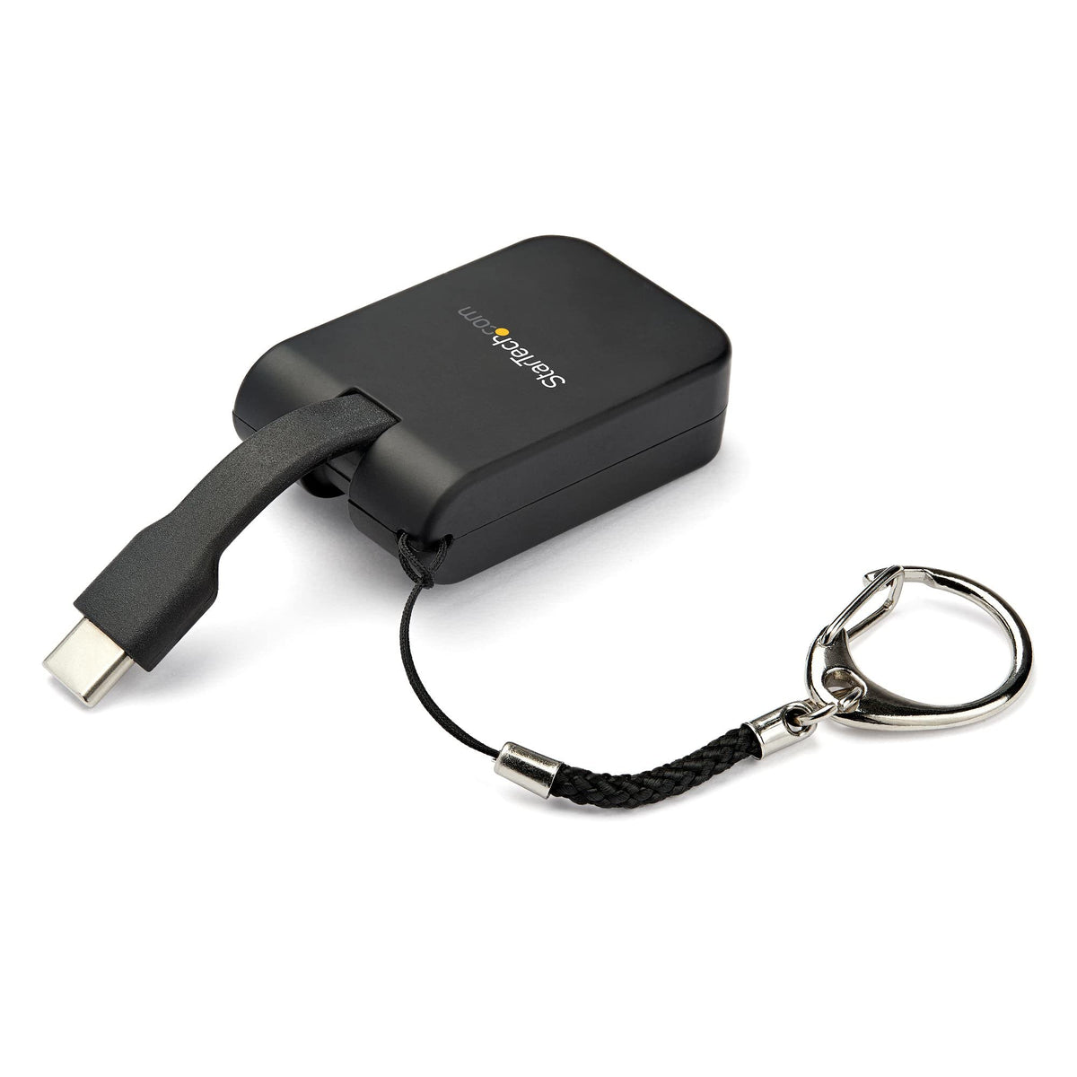 Portable USB-C to VGA Adapter with Quick-Connect Keychain