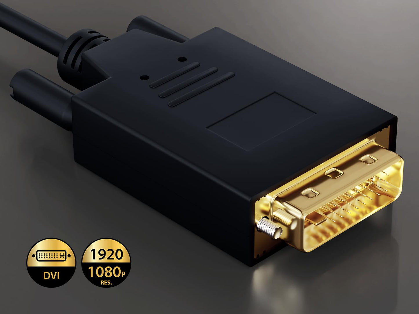 Cable Leader 6 ft Gold Plated Premium DisplayPort to DVI Cable 28 AWG