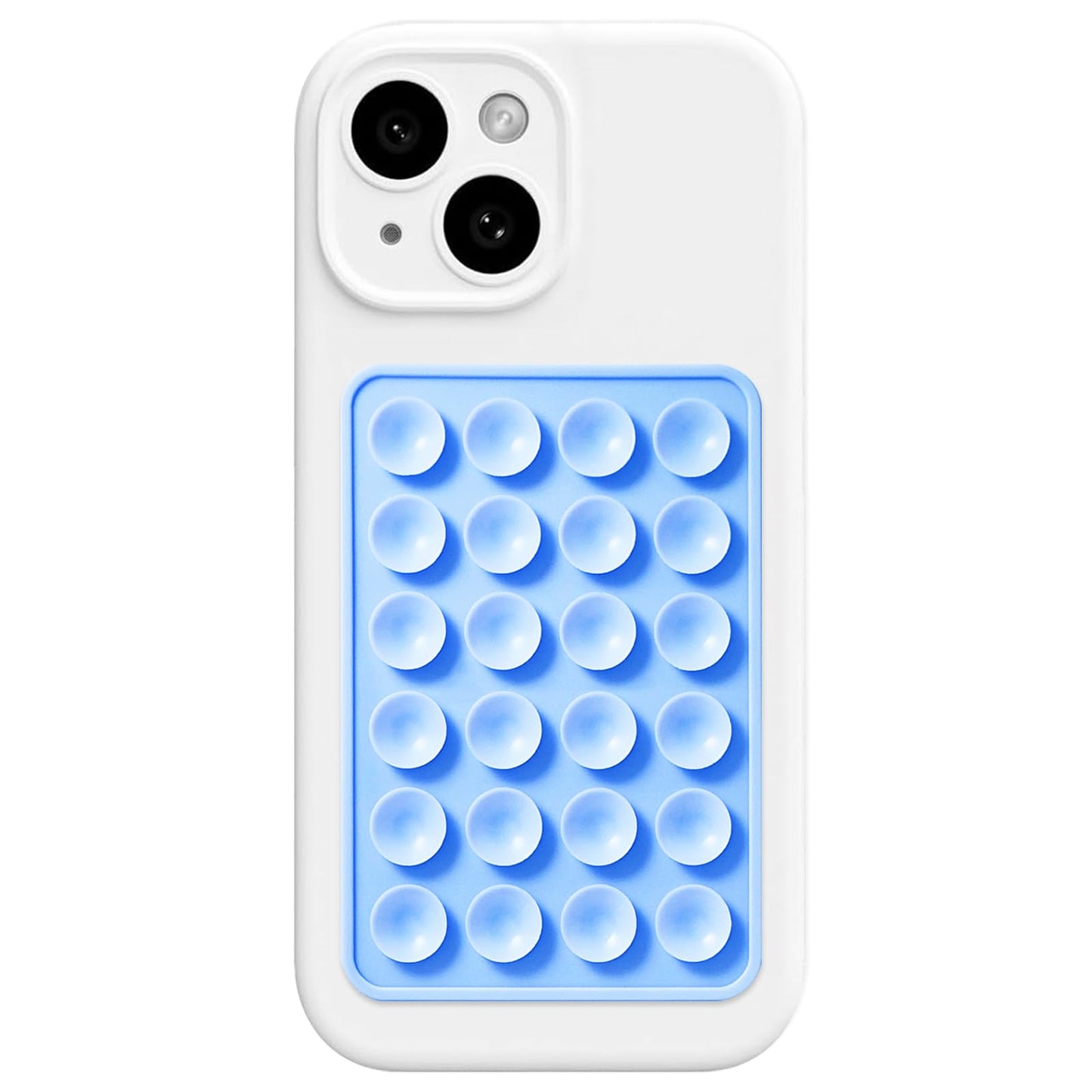 AZXYI Anteel Silicone Suction Phone Case Mount, Silicon Adhesive Suction Cup Phone Mount, Non Slip Sticky Phone Grip for Cellphone, Strong Grip Holder