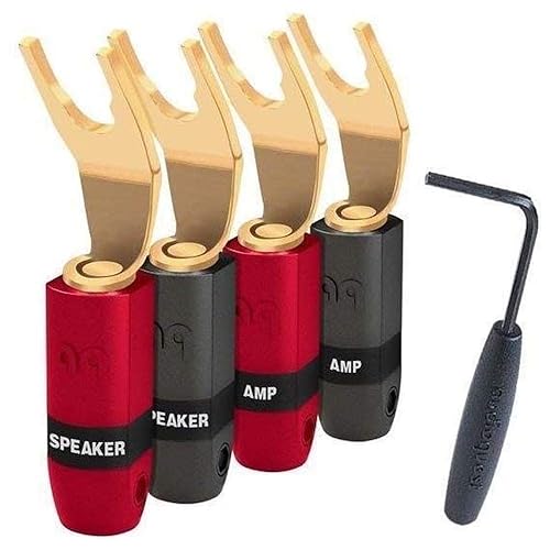 AudioQuest SureGrip 300 Multi-Size Spade - (Set of 4) Gold