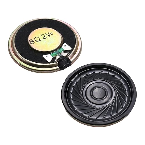 Fielect DIY Magnetic Speaker 2W 8 Ohm 36mm Diameter Round Shape Replacement Loudspeaker 2pcs