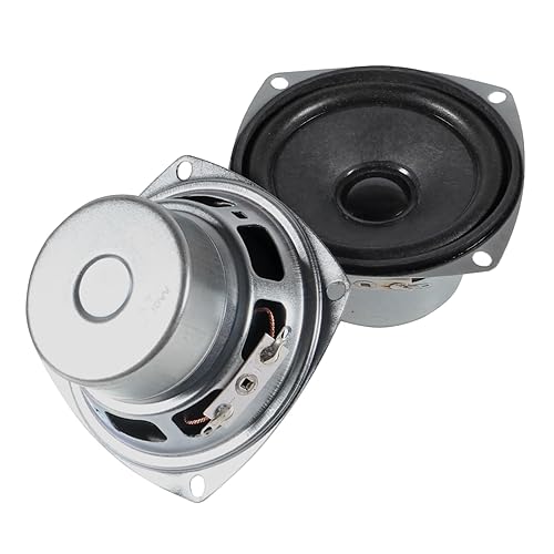 DWEII 2PCS 10W Mini 3" HiFi Full Range Speaker 8 Ohm Anti-Magnetic Audio 2.0/2.1 Home Stereo Woofer Loudspeaker 90dB High Sensitivity