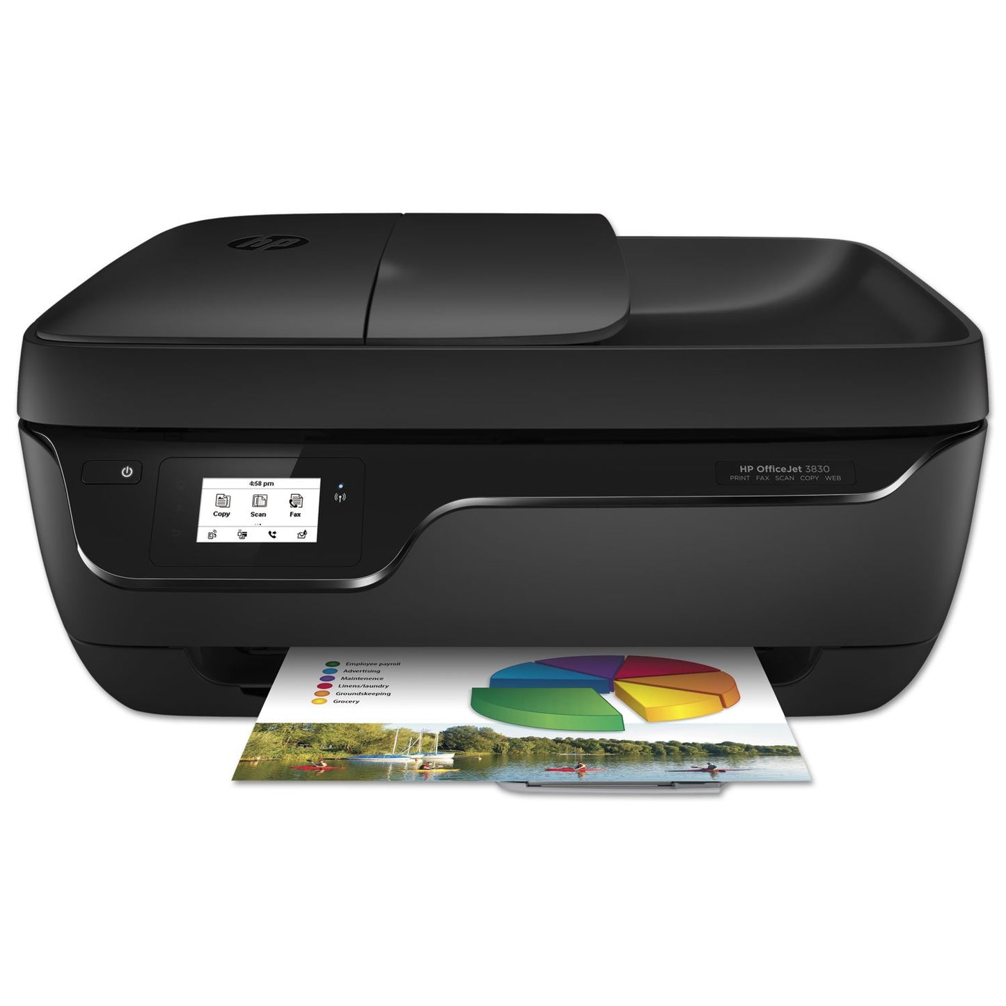 HP OfficeJet 3830 All-in-One Wireless Printer, Instant Ink, Works with Alexa (K7V40A)