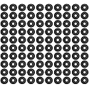 Stick-on 100 X 25mm Self-Adhesive Rubber Washer 1/4" Ideal for Tripod/Camera Flash Bracket