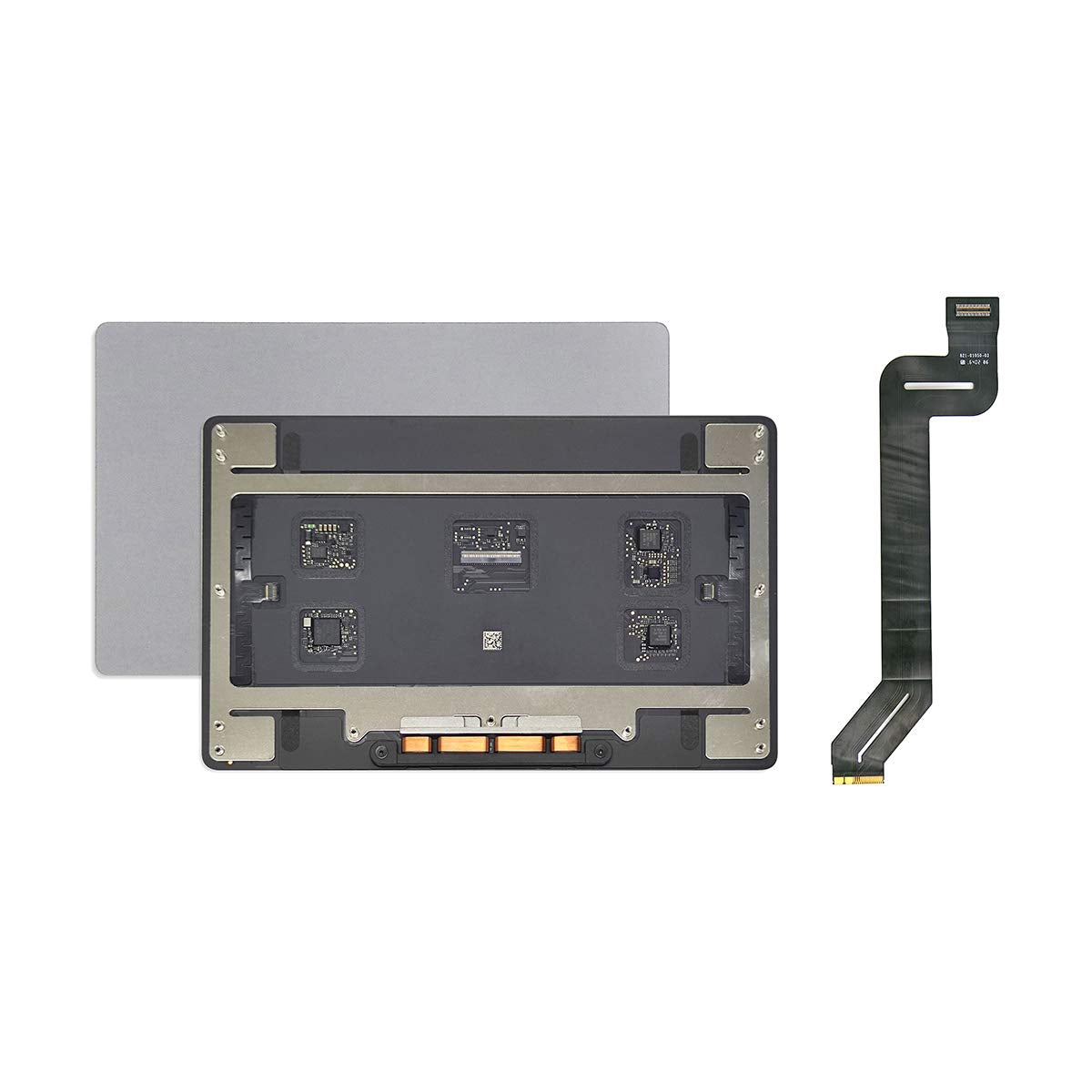 ICTION New Trackpad Touchpad with Flex Cable Replacement for MacBook Pro Retina 15.4" A1990 2018 2019 Year (Space Gray)