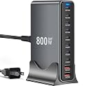 800W USB C Charger,GaN 10 Ports USB Charger,Multiple Plug Fast Charger Laptop Charger,PD Power Adapter Compatible with MacBook