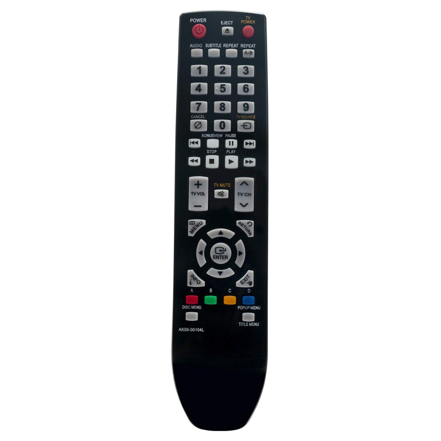 AK59-00104L Replace Remote for Samsung Blu-ray Player BD-P4600 BD-P3600 BD-P1600