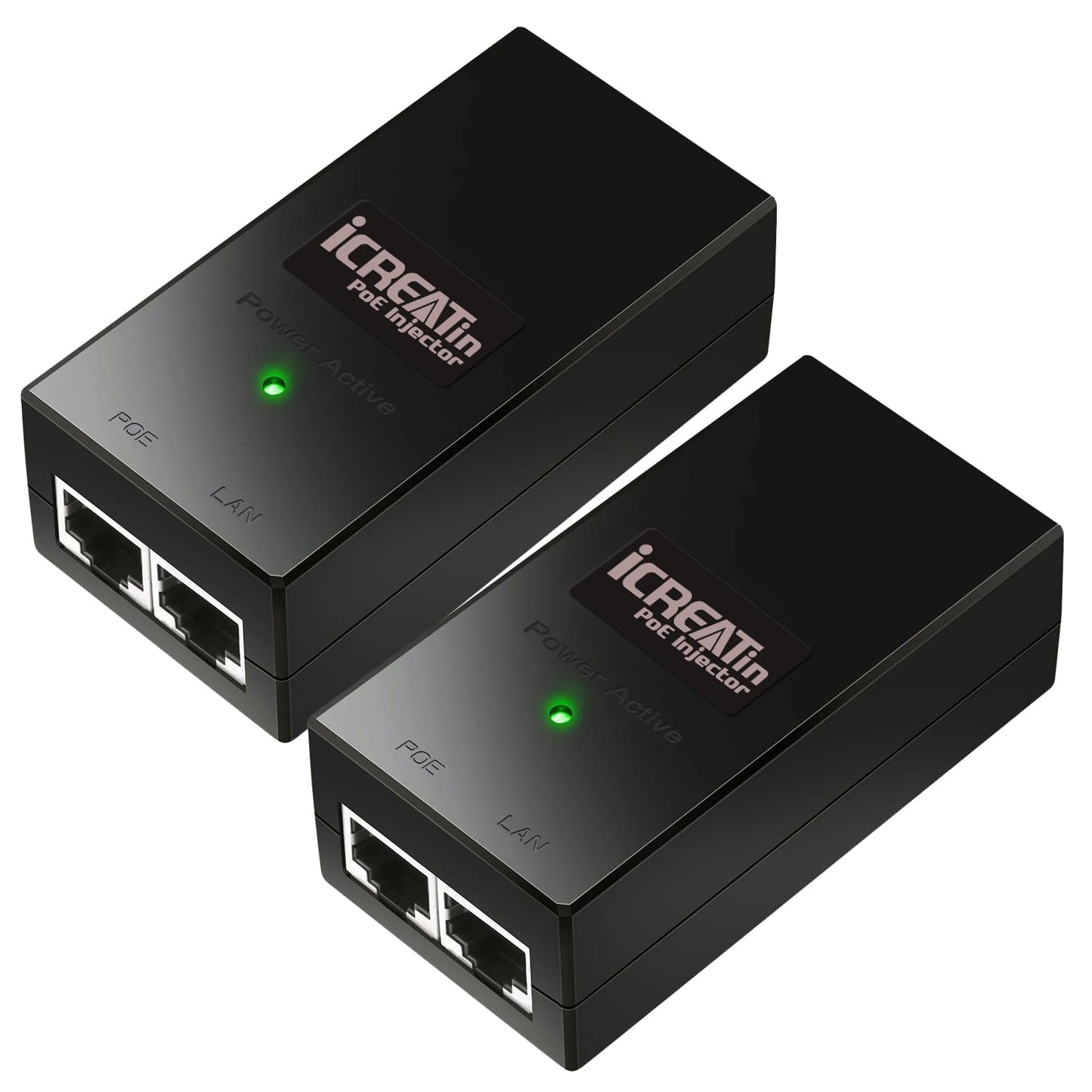 Gigabit POE Injector Adapter, IEEE 802.3af Compliant, 10/100/1000Mbps RJ45, Replace for Ubiquiti U-POE-AF, U6+, EN15GF, TP-Link TL-POE150S, TRENDnET
