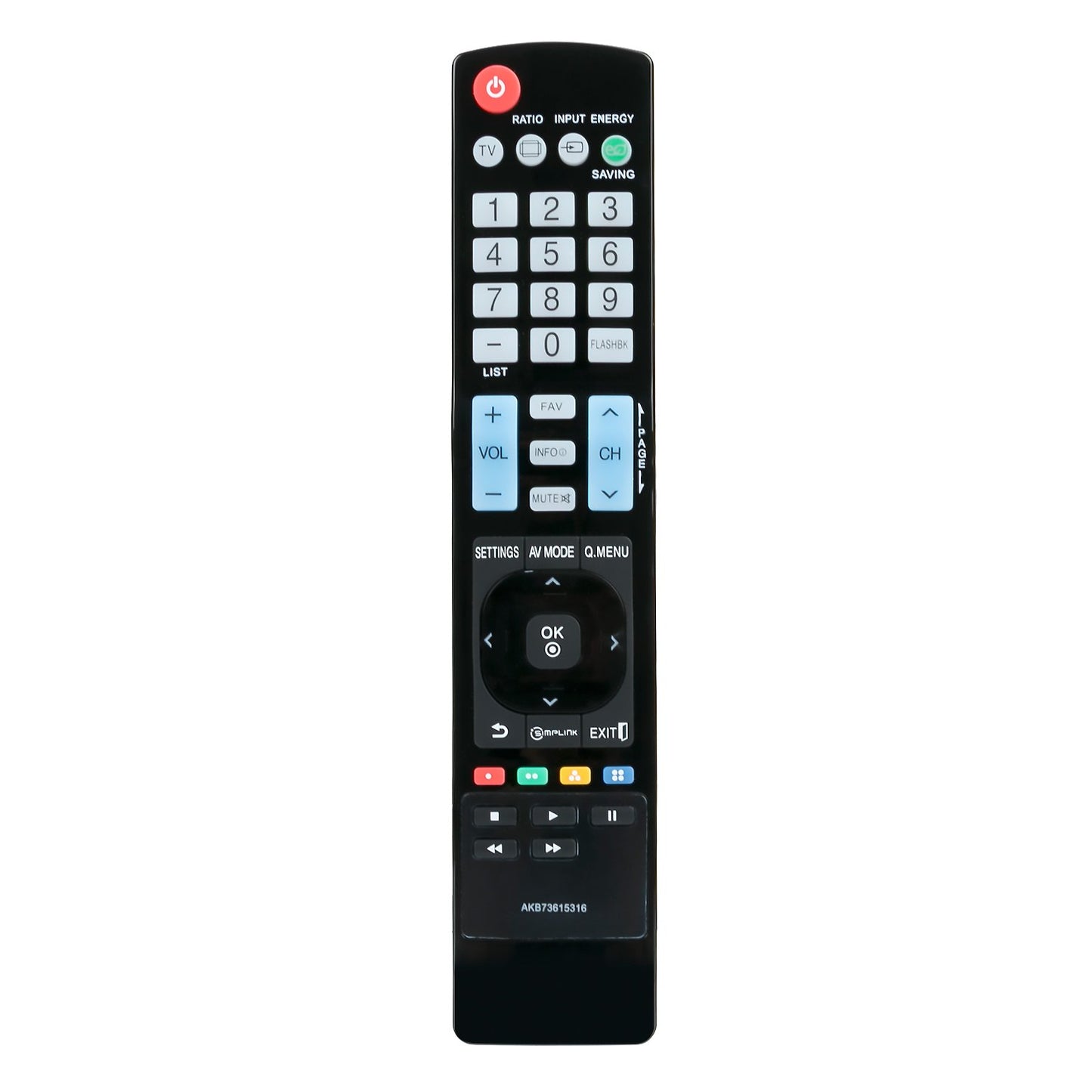 AKB73615316 Replace Remote Control fit for LG Plasma TV 32LS5600 37LS5600 42LS5600 42PA4900 47LS5600 50PA4500 55LS5600 55LS5650 60PA550C 55LS4600 LED