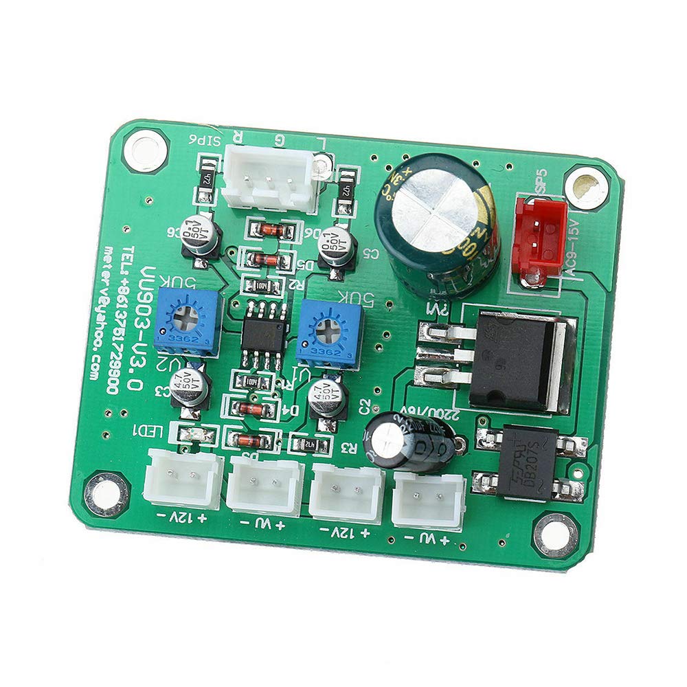 VU Meter 2x Panel VU Meter Warm Back Light Recording & Audio Level Amp with Driver Board