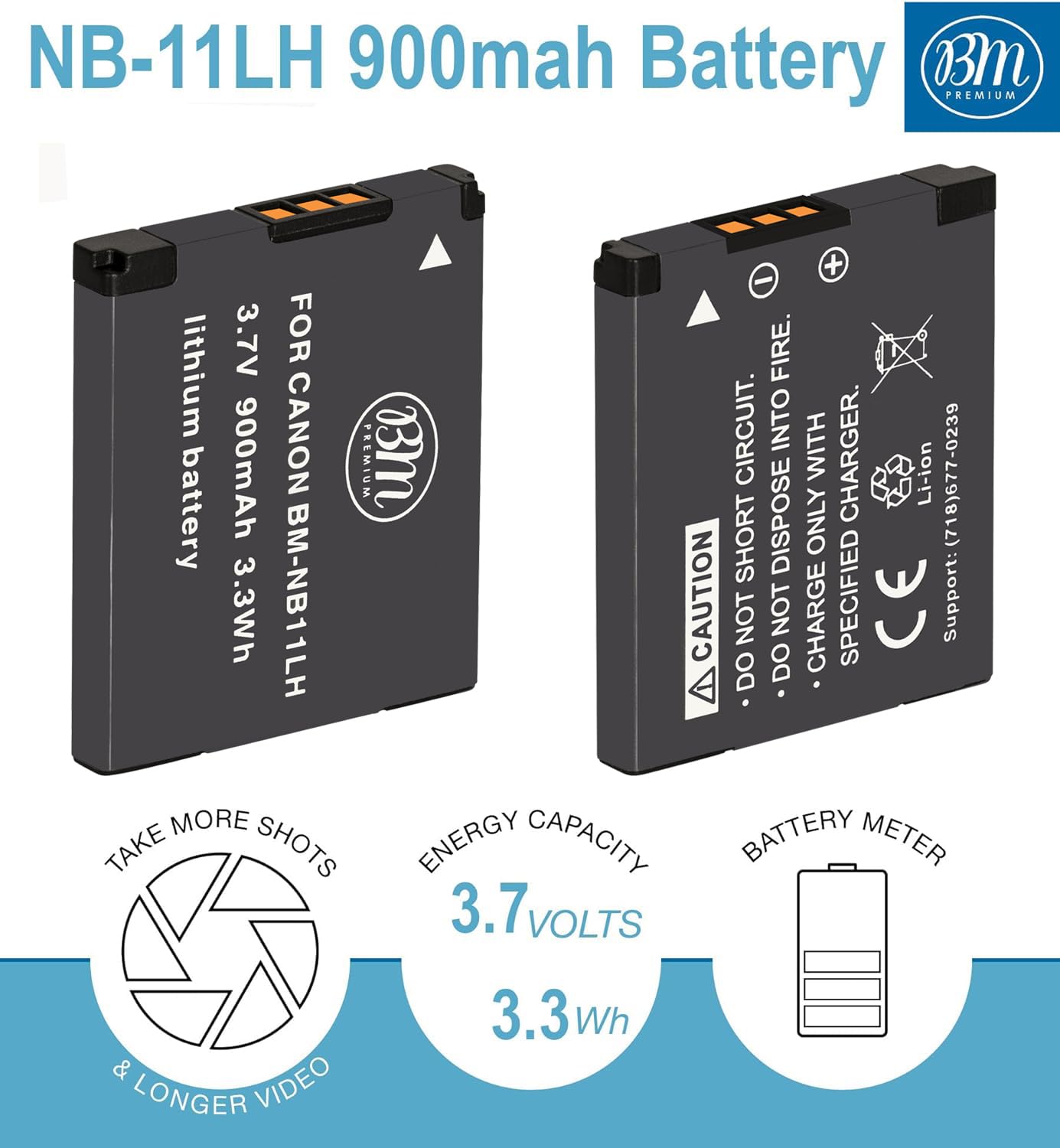 BM NB-11LH Battery for Canon PowerShot Elph 110 Elph 130 Elph 135 Elph 140 Elph 150 Elph 160 Elph 170 Elph 180 Elph 190 Elph 320 Elph 340 Elph 350